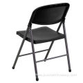 Black with gray frame poly performance folding chair